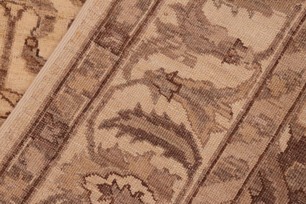 handmade Traditional Kafkaz Beige Brown Hand Knotted RECTANGLE 100% WOOL area rug 6 x 9