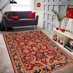 handmade Traditional Kafkaz Red Blue Hand Knotted RECTANGLE 100% WOOL area rug 6 x 9