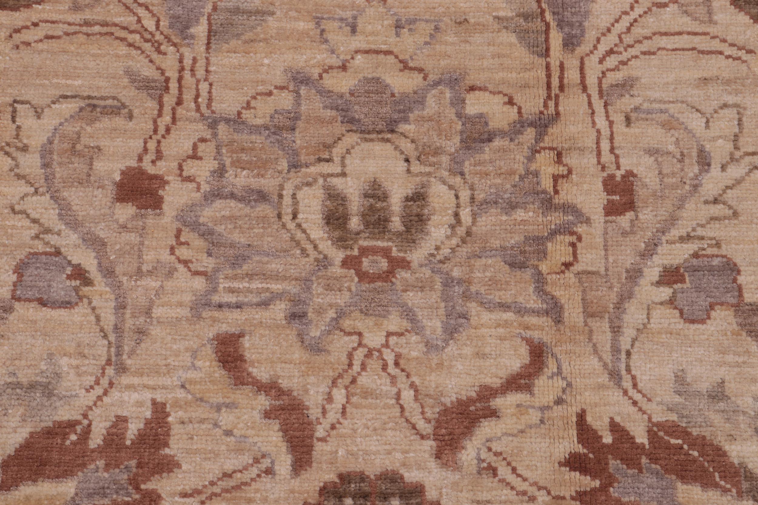 handmade Traditional Kafkaz Gold Tan Hand Knotted RECTANGLE 100% WOOL area rug 6x9