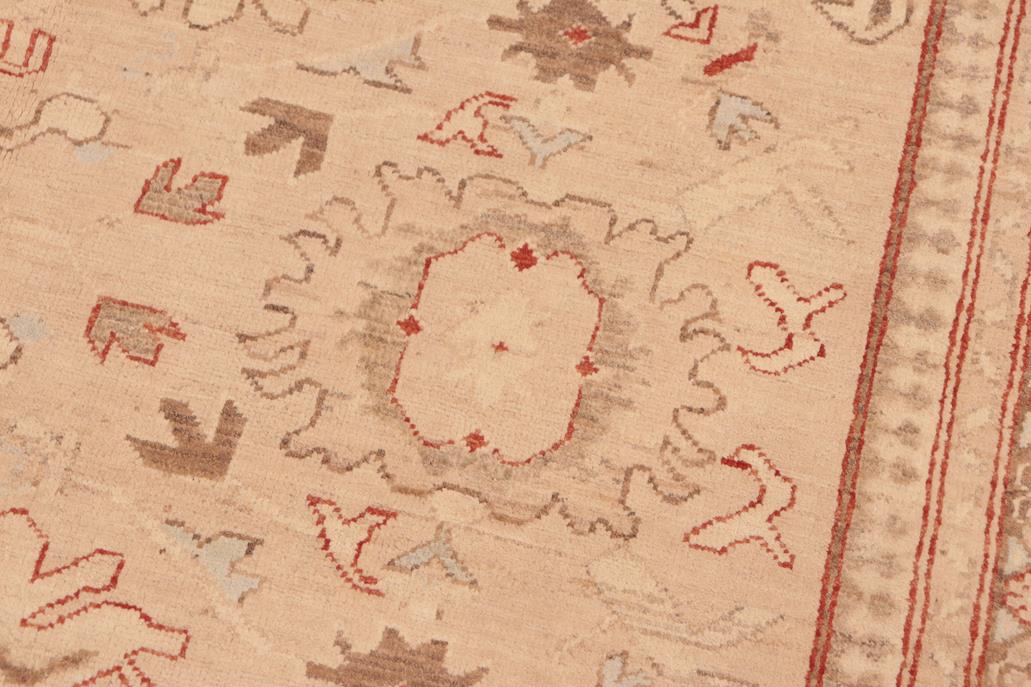 handmade Traditional Kafkaz Tan Brown Hand Knotted RECTANGLE 100% WOOL area rug 7 x 9