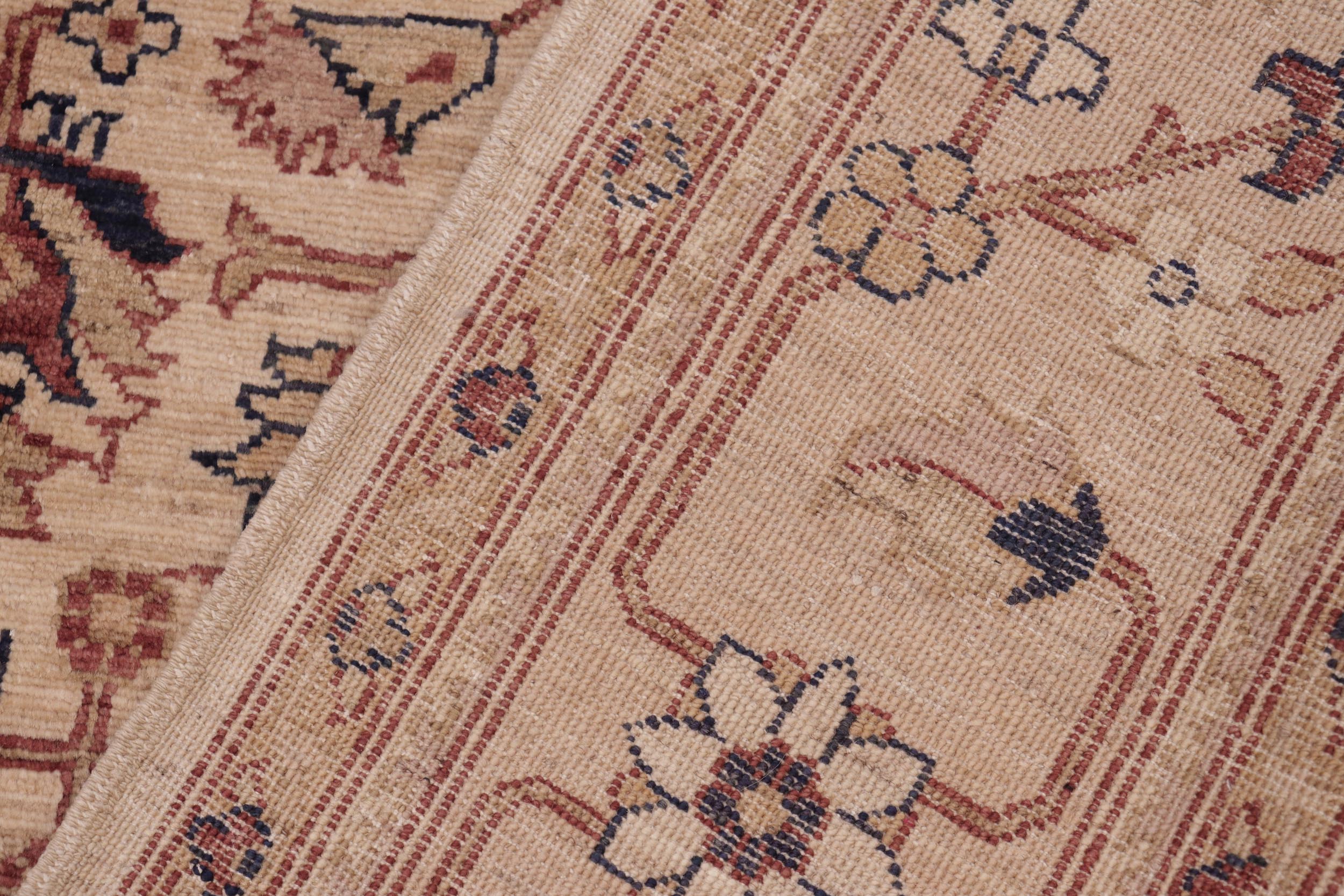 handmade Transitional Kafkaz Gold Rust Hand Knotted RECTANGLE 100% WOOL area rug 6' x 9'