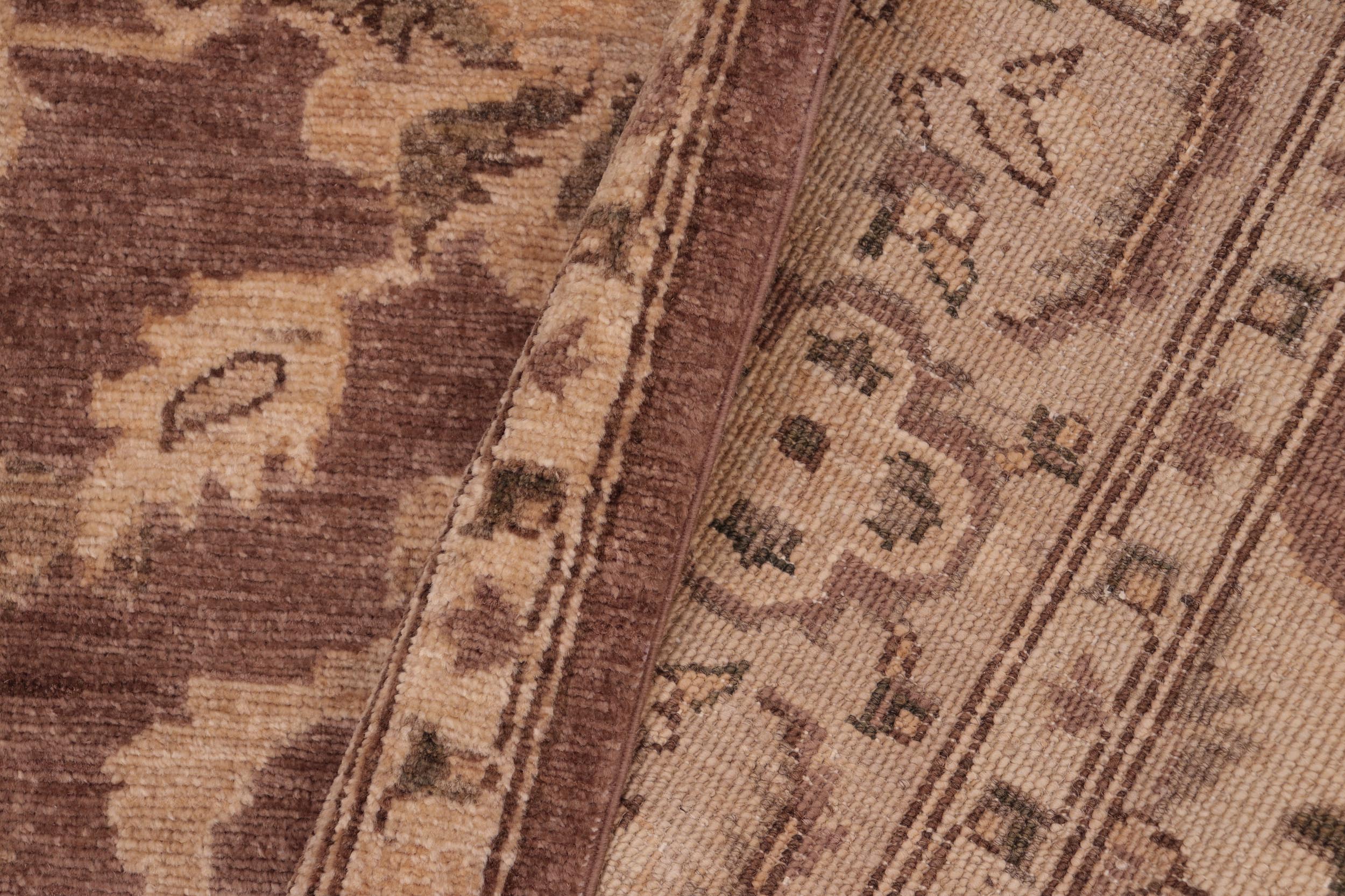 handmade Traditional Kafkaz Brown Tan Hand Knotted RECTANGLE 100% WOOL area rug 6x9