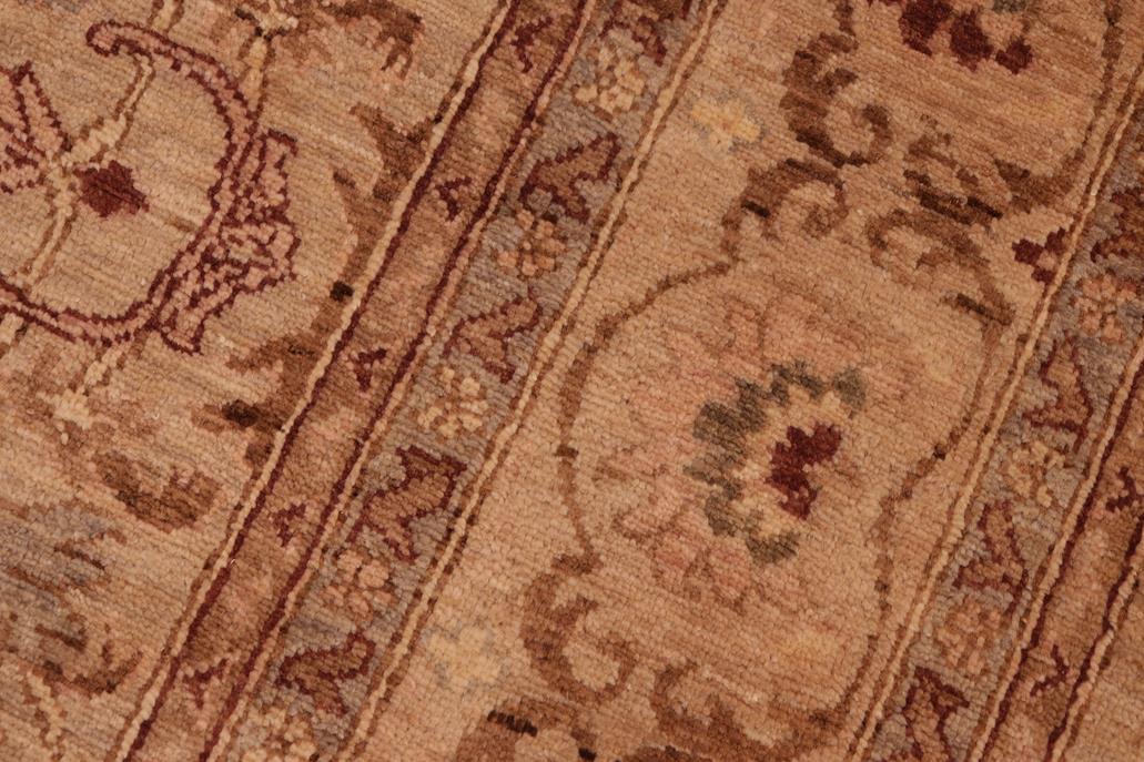 handmade Traditional Kafkaz Gray Tan Hand Knotted RECTANGLE 100% WOOL area rug 6 x 9