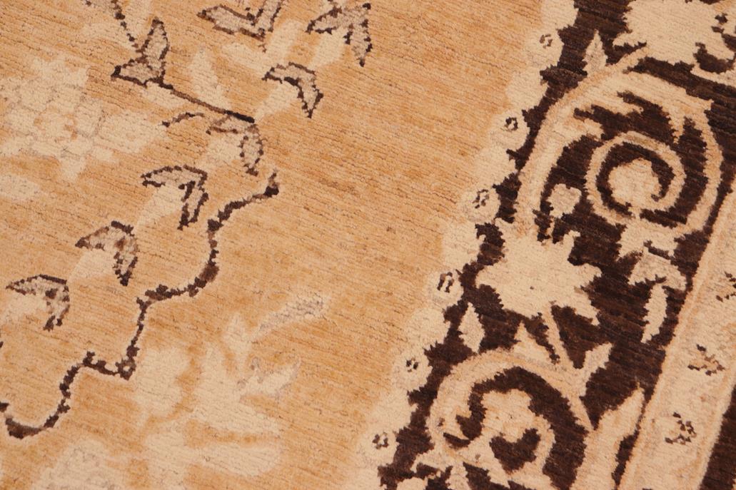 handmade Traditional Kafkaz Rose Charcoal Hand Knotted RECTANGLE 100% WOOL area rug 6 x 9