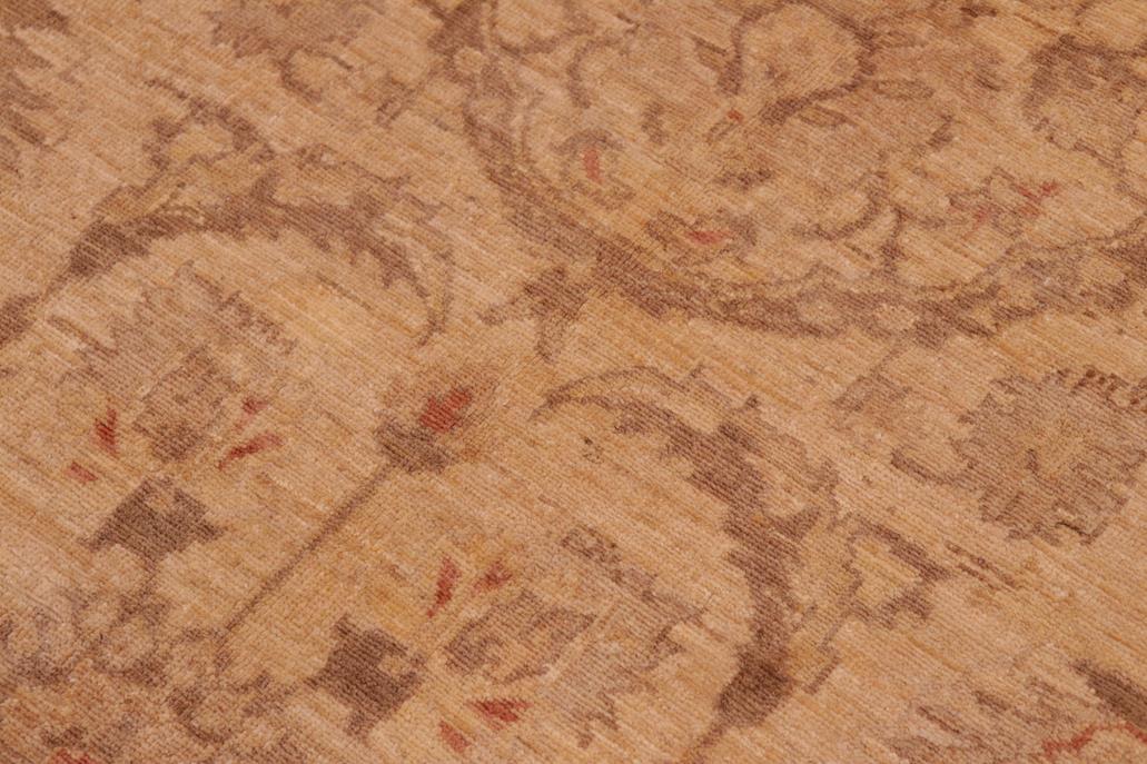 handmade Traditional Kafkaz Tan Brown Hand Knotted RECTANGLE 100% WOOL area rug 6 x 9