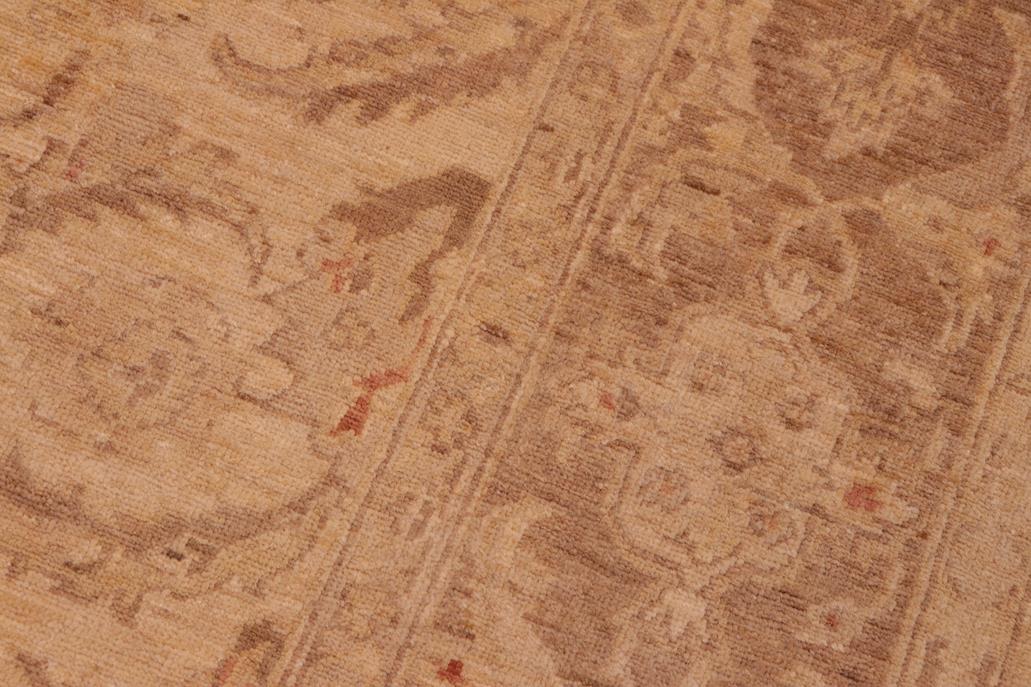 handmade Traditional Kafkaz Tan Brown Hand Knotted RECTANGLE 100% WOOL area rug 6 x 9