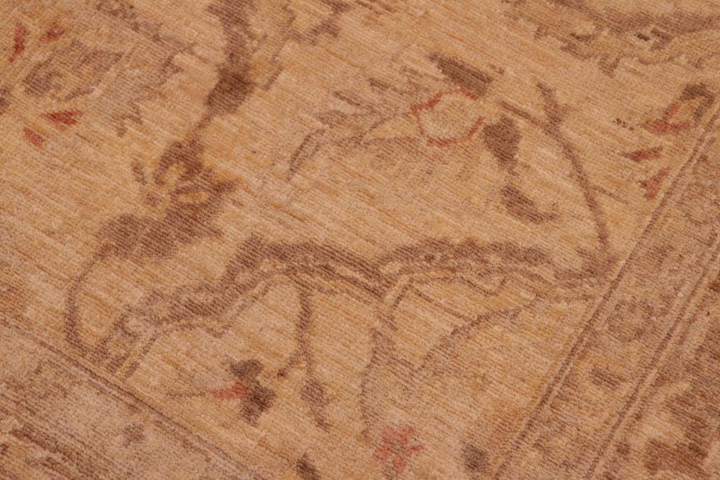 handmade Traditional Kafkaz Tan Brown Hand Knotted RECTANGLE 100% WOOL area rug 6 x 9