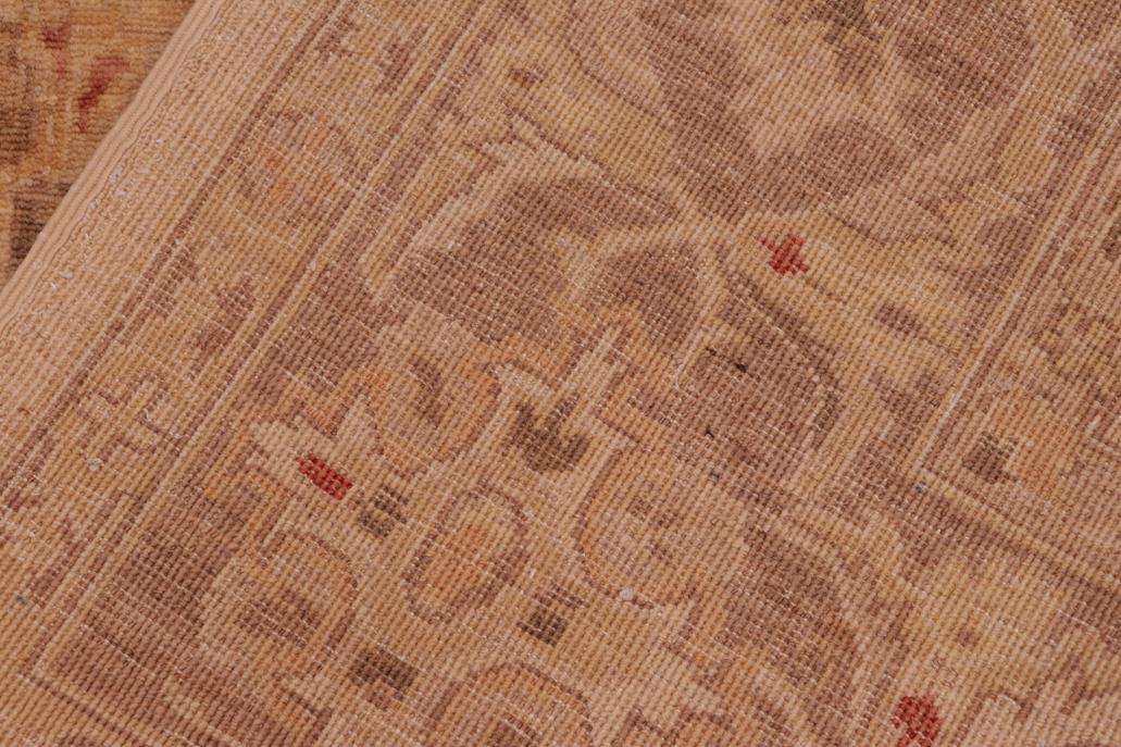 handmade Traditional Kafkaz Tan Brown Hand Knotted RECTANGLE 100% WOOL area rug 6 x 9