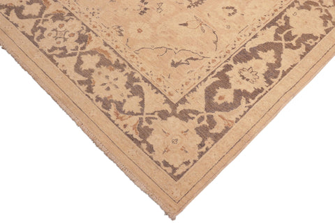 handmade Traditional Kafkaz Tan Brown Hand Knotted RECTANGLE 100% WOOL area rug 6x9
