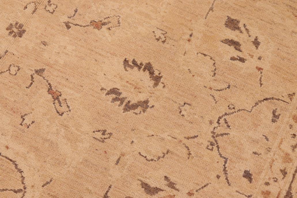 handmade Traditional Kafkaz Tan Brown Hand Knotted RECTANGLE 100% WOOL area rug 6 x 9