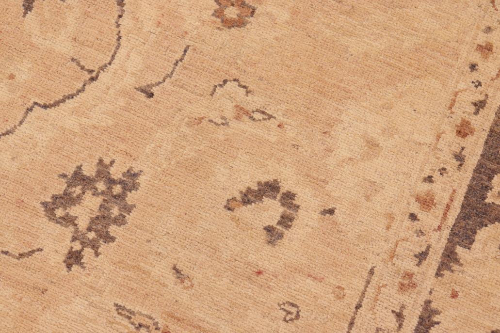 handmade Traditional Kafkaz Tan Brown Hand Knotted RECTANGLE 100% WOOL area rug 6 x 9