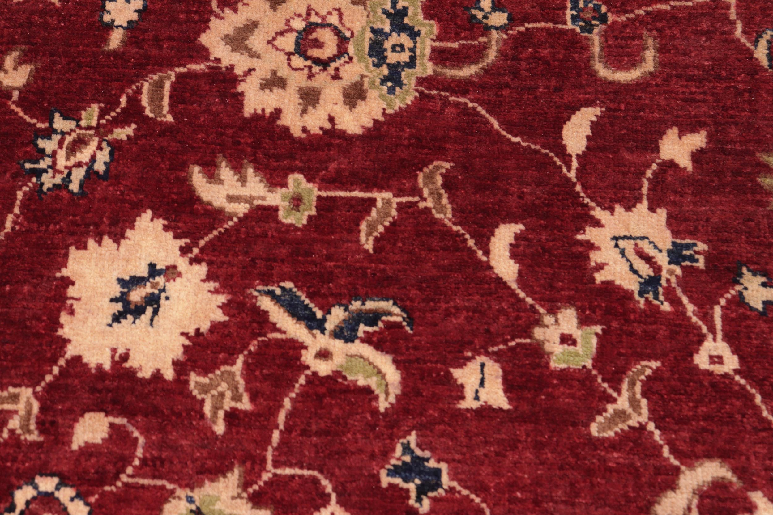 handmade Traditional Kafkaz Red Blue Hand Knotted RECTANGLE 100% WOOL area rug 6x9