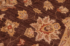 handmade Traditional Kafkaz Brown Tan Hand Knotted RECTANGLE 100% WOOL area rug 6 x 9