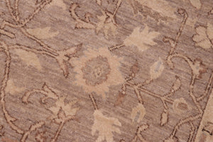 handmade Traditional Kafkaz Brown Tan Hand Knotted RECTANGLE 100% WOOL area rug 6x9