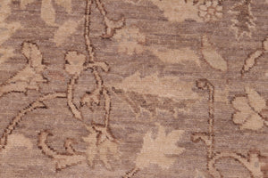 handmade Traditional Kafkaz Brown Tan Hand Knotted RECTANGLE 100% WOOL area rug 6x9