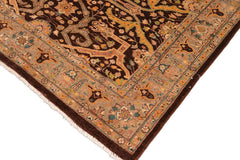 handmade Traditional Kafkaz Brown Gray Hand Knotted RECTANGLE 100% WOOL area rug 6 x 9