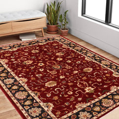 handmade Traditional Kafkaz Red Blue Hand Knotted RECTANGLE 100% WOOL area rug 6 x 9