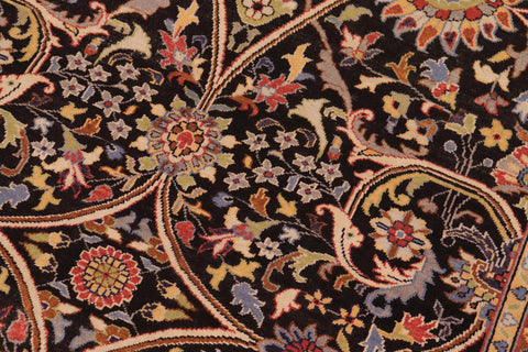 handmade Transitional Kafkaz Brown Tan Hand Knotted RECTANGLE 100% WOOL area rug 9x12