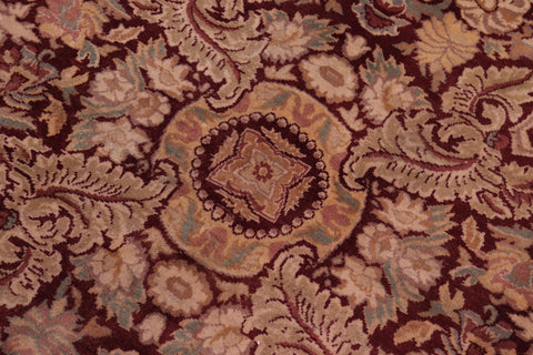 handmade Transitional Dhop Red Red Hand Knotted RECTANGLE 100% WOOL area rug 9x12