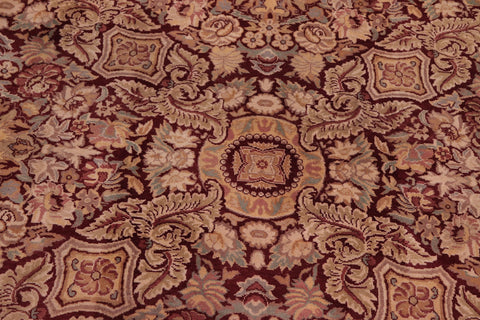 handmade Transitional Dhop Red Red Hand Knotted RECTANGLE 100% WOOL area rug 9x12