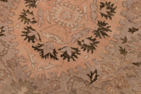 handmade Traditional Tajdar Taupe Green Hand Knotted RECTANGLE 100% WOOL area rug 9x12
