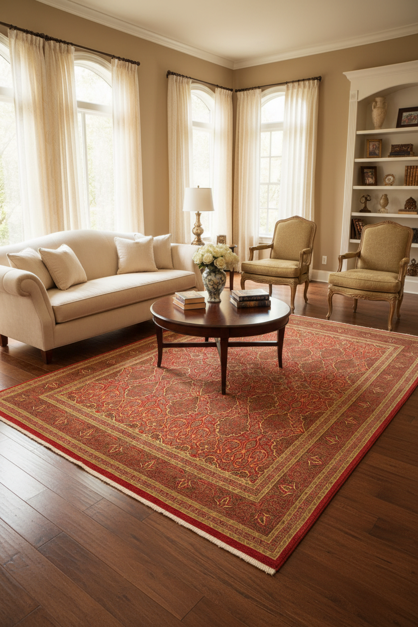 handmade Transitional Veg Dye Rust Green Hand Knotted RECTANGLE 100% WOOL area rug 9x12