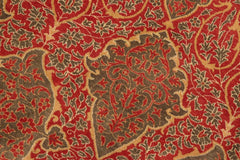 Vintage Persian Gretta Rust/Green Wool Rug - 9'1'' x 11'7''