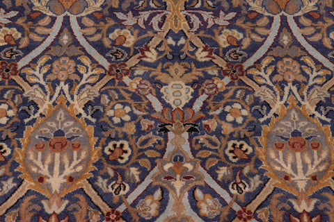 handmade Transitional Mujahid Blue Red Hand Knotted RECTANGLE 100% WOOL area rug 8x10
