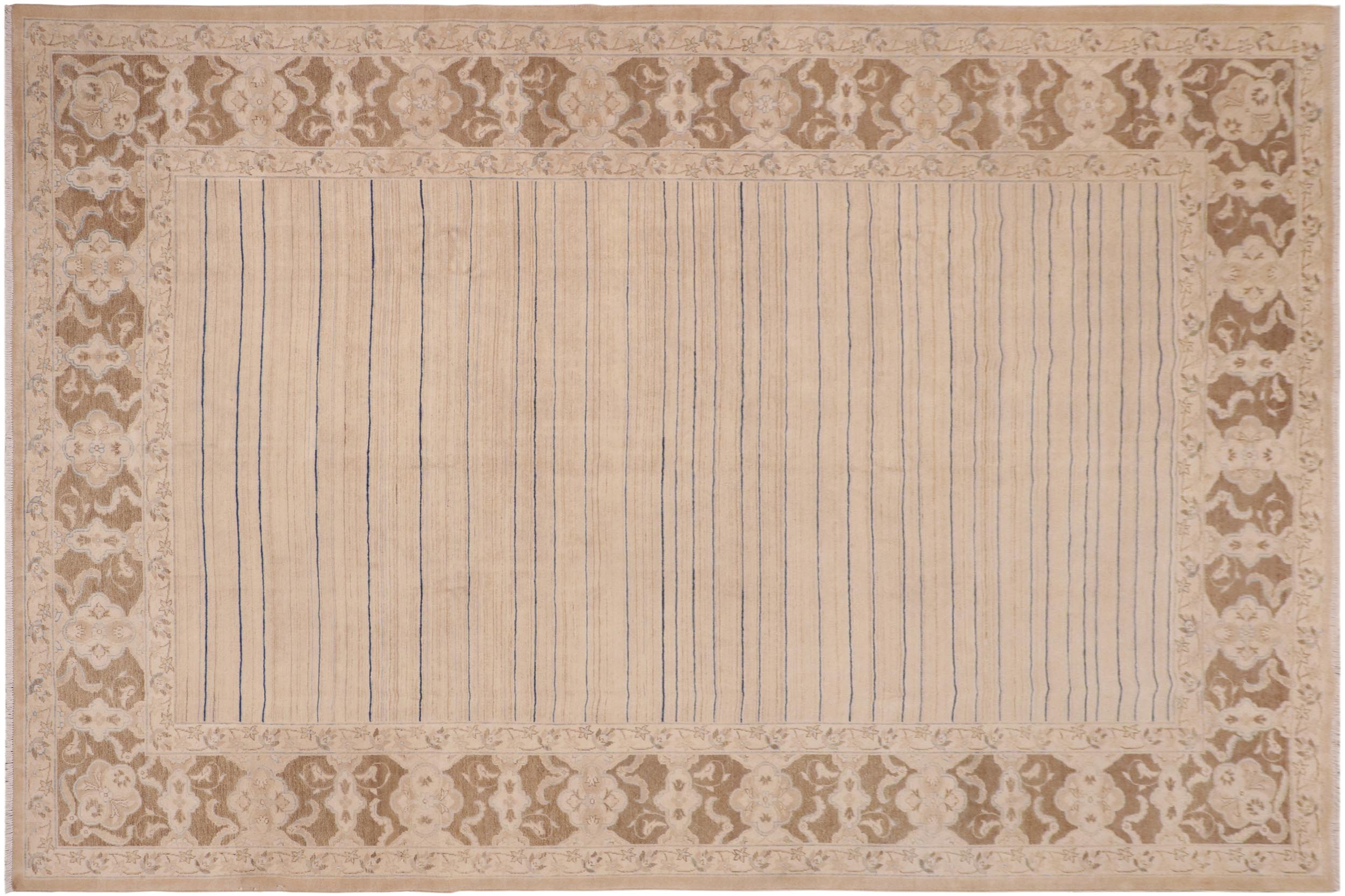 handmade Modern Gabbeh Beige Brown Hand Knotted RECTANGLE 100% WOOL area rug 10' x 14'