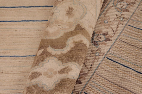handmade Modern Gabbeh Beige Brown Hand Knotted RECTANGLE 100% WOOL area rug 10' x 14'