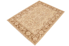 handmade Traditional Kafkaz Beige Brown Hand Knotted RECTANGLE 100% WOOL area rug 8 x 11