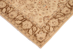 handmade Traditional Kafkaz Beige Brown Hand Knotted RECTANGLE 100% WOOL area rug 8 x 11