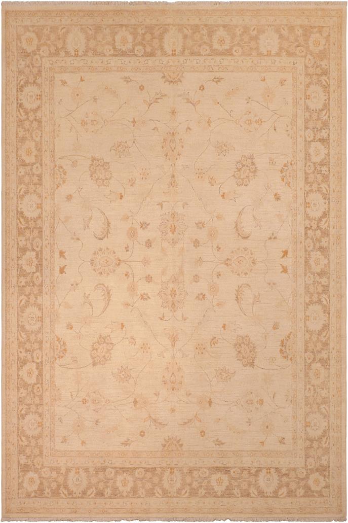 handmade Traditional Kafkaz Beige Brown Hand Knotted RECTANGLE 100% WOOL area rug 8 x 10