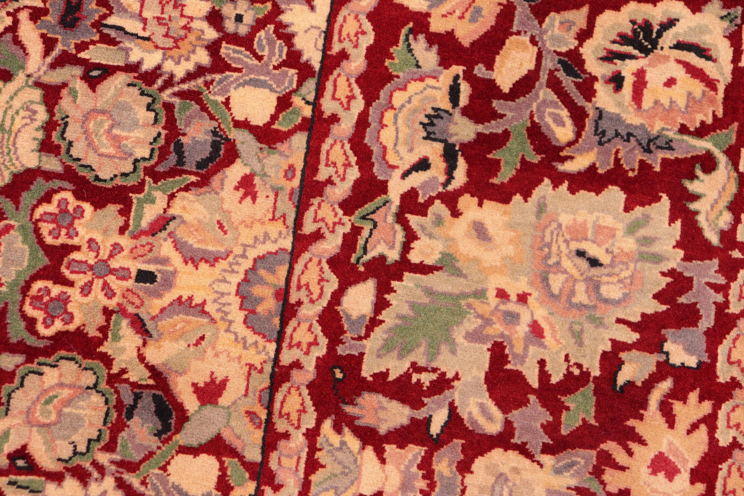 handmade Transitional Doop Red Gold Hand Knotted RECTANGLE 100% WOOL area rug 6x9