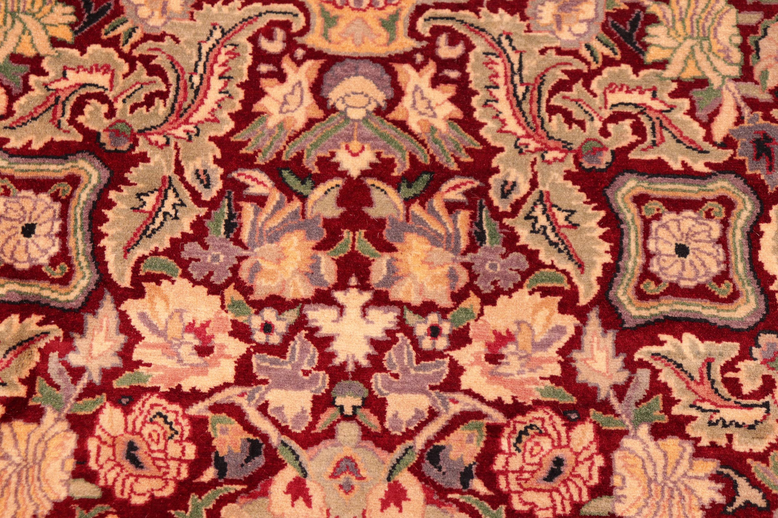 handmade Transitional Doop Red Gold Hand Knotted RECTANGLE 100% WOOL area rug 6x9
