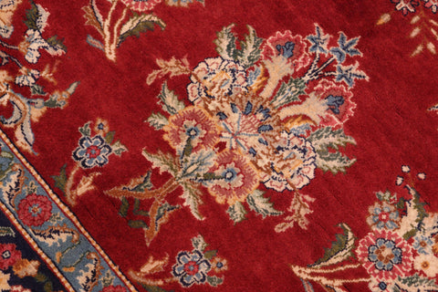 handmade Traditional Sarook Red Blue Hand Knotted RECTANGLE 100% WOOL area rug 6x9