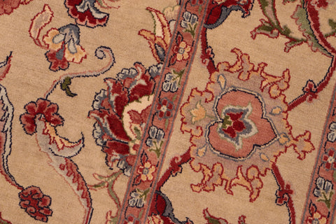 handmade Traditional Hamadan Taupe Red Hand Knotted RECTANGLE 100% WOOL area rug 6x9