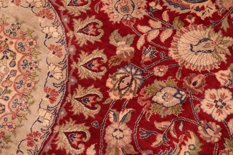 handmade Traditional Hussani Red Blue Hand Knotted RECTANGLE 100% WOOL area rug 6x9