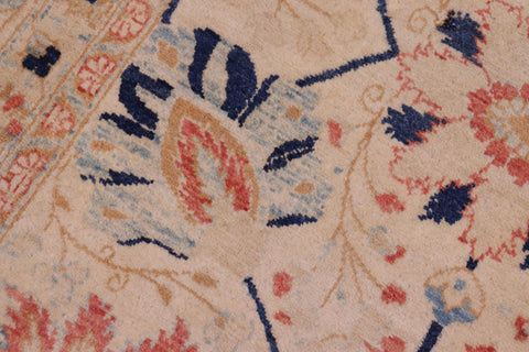 handmade Traditional Tabrizjalil Ivory Ivory Hand Knotted RECTANGLE 100% WOOL area rug 6x9