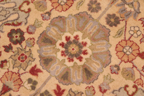 handmade Transitional Tabriz Beige Taupe Hand Knotted RECTANGLE 100% WOOL area rug 6x9