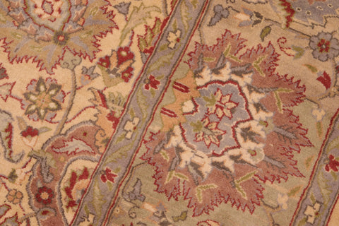 handmade Transitional Tabriz Beige Taupe Hand Knotted RECTANGLE 100% WOOL area rug 6x9