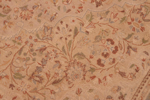 handmade Traditional Sparow Taupe Gold Hand Knotted RECTANGLE 100% WOOL area rug 6x9