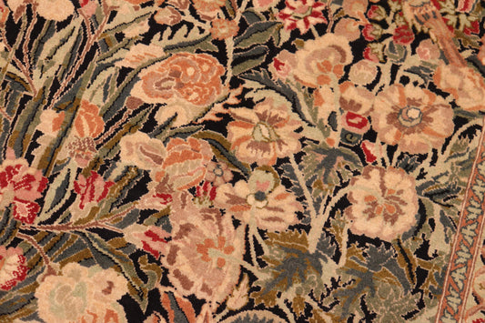 handmade Transitional Inkalab Black Beige Hand Knotted RECTANGLE 100% WOOL area rug 6x9