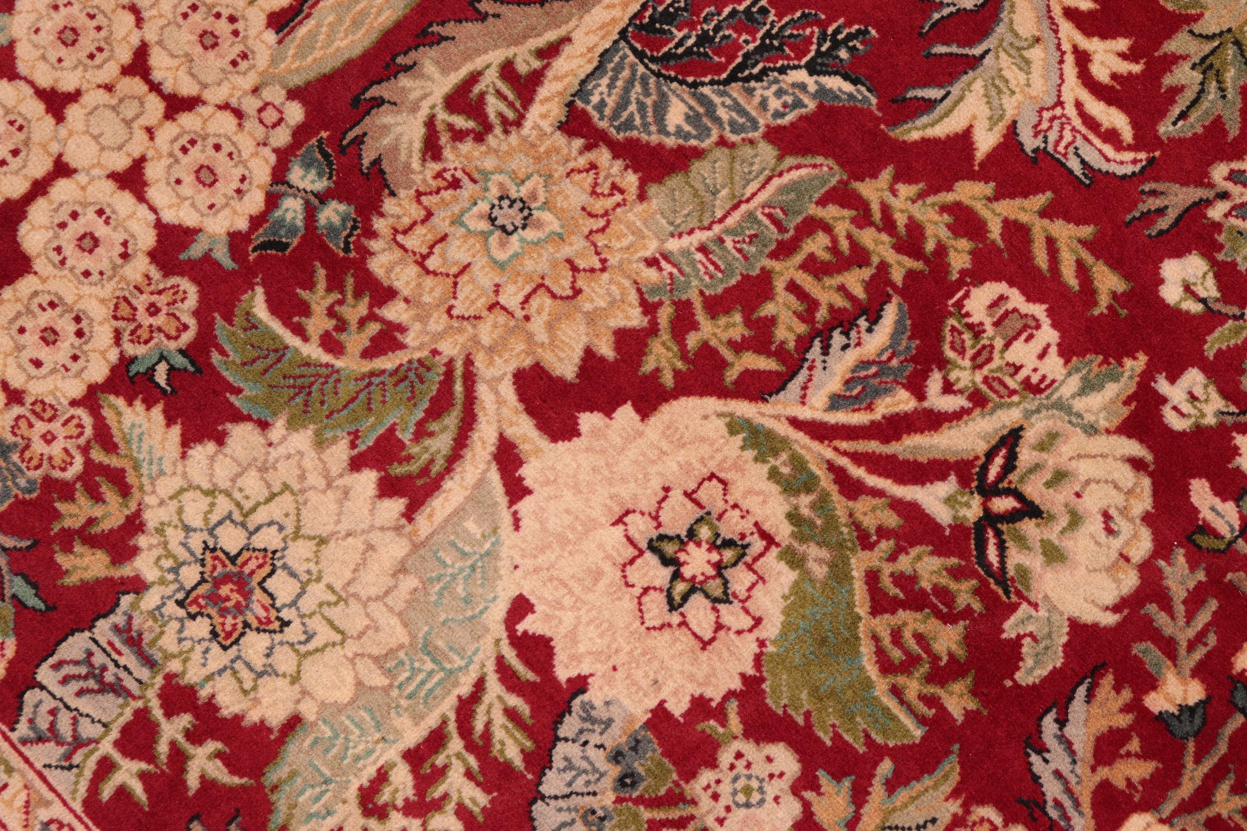 handmade Traditional Nagi Red Beige Hand Knotted RECTANGLE 100% WOOL area rug 6x9