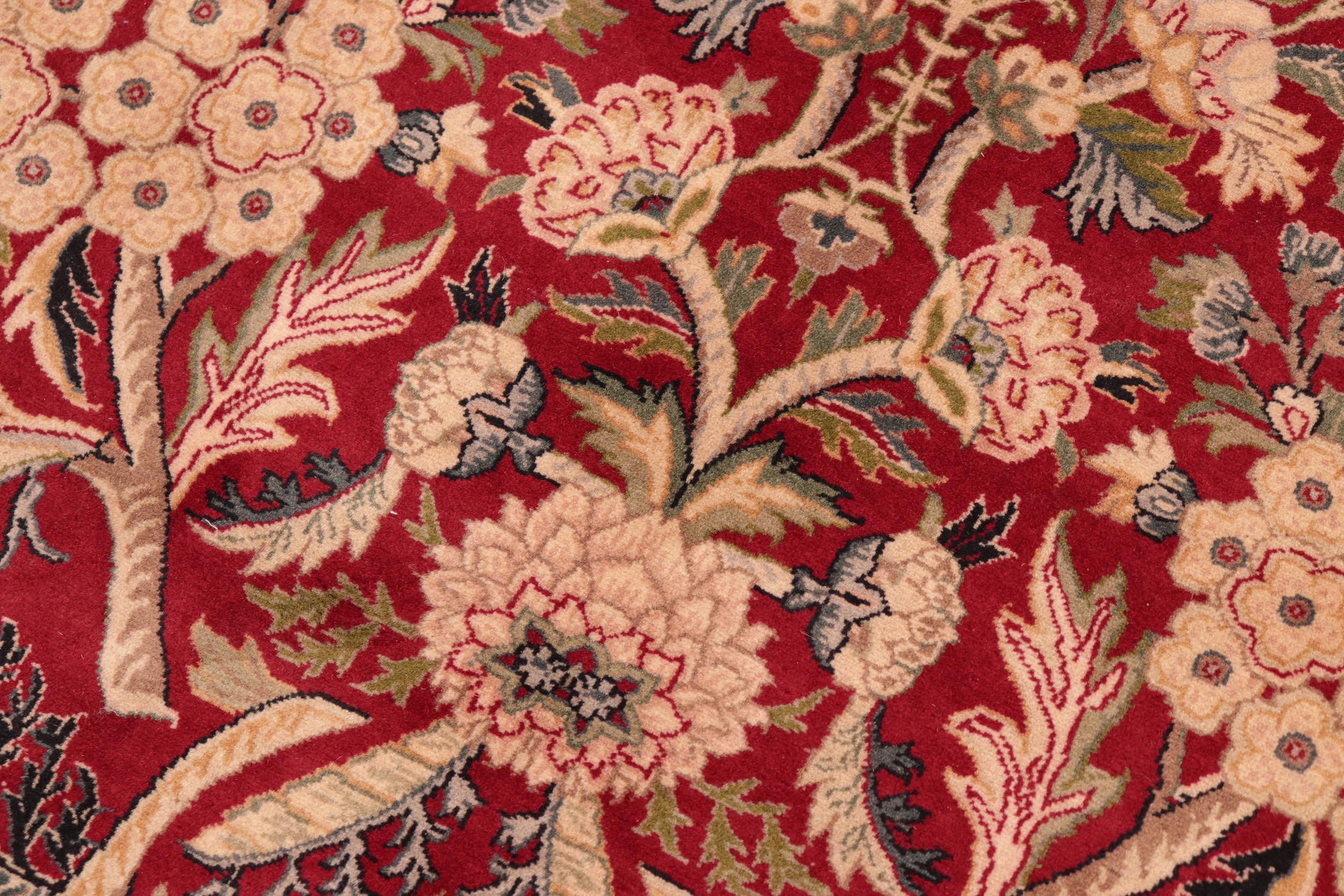 handmade Traditional Nagi Red Beige Hand Knotted RECTANGLE 100% WOOL area rug 6x9