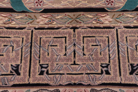 handmade Traditional New Mubashe Lt. Tan Black Hand Knotted RECTANGLE 100% WOOL area rug 9x12