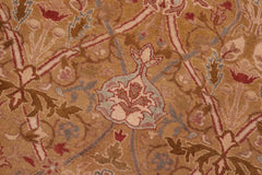 Antique Idell Green/Rust Wool Rug - 8'2'' x 9'6''