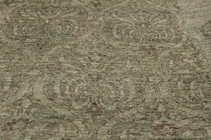 handmade Over Dyed Over Dyed Teal Green Red Hand Knotted RECTANGLE 100% WOOL area rug 8' x 10'