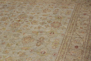 handmade Over Dyed Over Dyed Grayish Blu Gold Hand Knotted RECTANGLE 100% WOOL area rug 8' x 10'