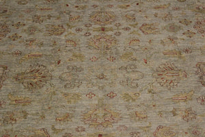 handmade Over Dyed Over Dyed Grayish Blu Gold Hand Knotted RECTANGLE 100% WOOL area rug 8' x 10'